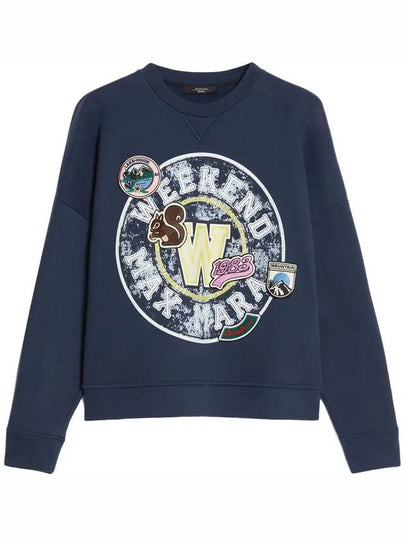 MEDEA logo brushed sweatshirt navy 2425926022 001 - MAX MARA - BALAAN 2