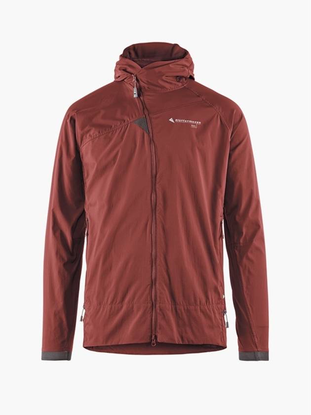 Men's Nal Hooded Windbreaker Madder Red - KLATTERMUSEN - BALAAN 2