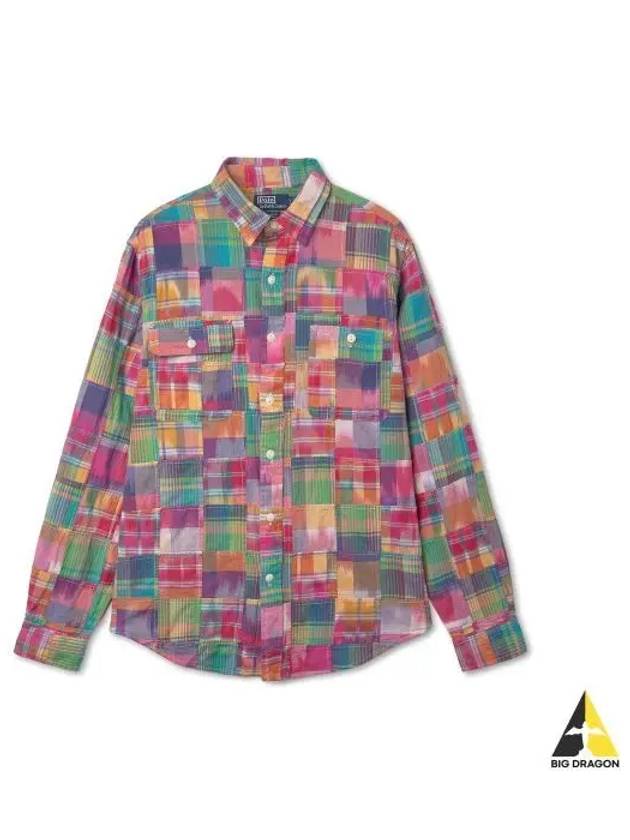 Classic fit patchwork madras workshirt multi - POLO RALPH LAUREN - BALAAN 1