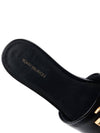 Logo Eleanor Slippers Black - TORY BURCH - BALAAN 8