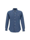 Men's Denim Custom Fit Long Sleeve Shirt Blue - POLO RALPH LAUREN - BALAAN 2