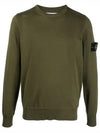 Wappen Patch Cotton Knit Top Khaki - STONE ISLAND - BALAAN 3