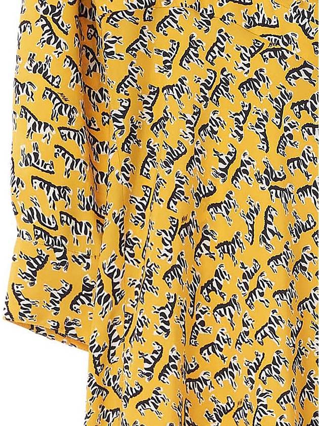 Women's Silk Sandro Long Dress Yellow - RS9SEOUL - BALAAN 5