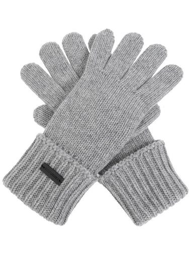 Saint Laurent Cashmere Gloves Women s Gray - SAINT LAURENT - BALAAN 1