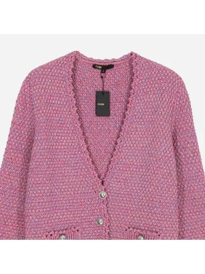 Cardigan Tweed Pink Luxury MFPCA00365 - MAJE - BALAAN 2