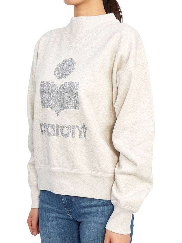 Moby Logo Print Sweatshirt Ecru - ISABEL MARANT - BALAAN 3