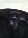 Black triangle logo nylon base ball cap M - PRADA - BALAAN 6