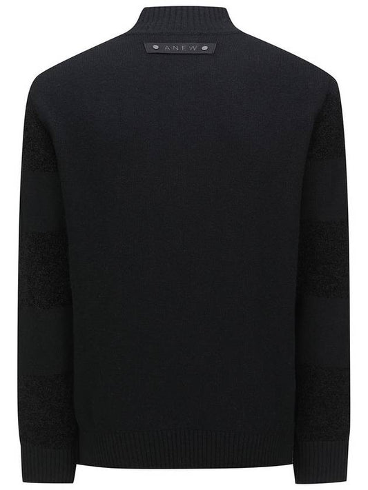 Official MEN KNIT BLOCK HIGH NECK SWEATER BK - ANEWGOLF - BALAAN 2