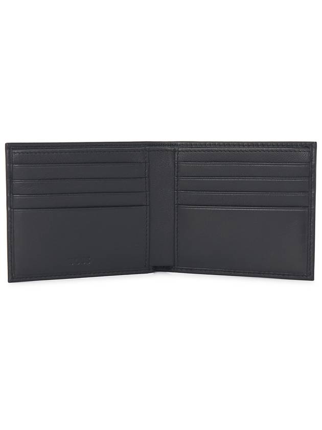 Logo Leather Bifold Half Wallet Black - HUGO BOSS - BALAAN 5