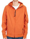 Men's Solf Shell R Lens Hooded Jacket Orange - CP COMPANY - BALAAN 3