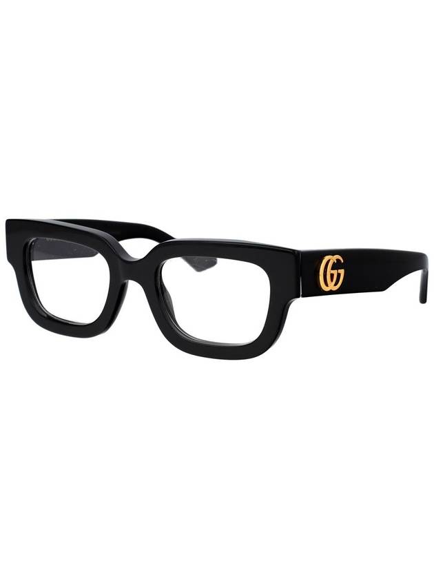 Eyewear GG Logo Square Acetate Sunglasses Black - GUCCI - BALAAN 3