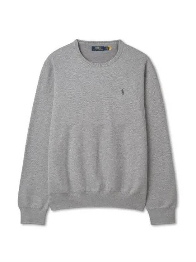 Cotton crewneck sweater gray - POLO RALPH LAUREN - BALAAN 1