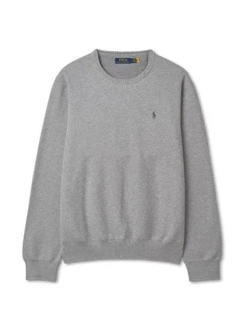 Cotton crewneck sweater gray - POLO RALPH LAUREN - BALAAN 1