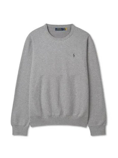 30 reward points cotton crewneck sweater gray - POLO RALPH LAUREN - BALAAN 1