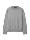 Cotton crewneck sweater gray - POLO RALPH LAUREN - BALAAN 2