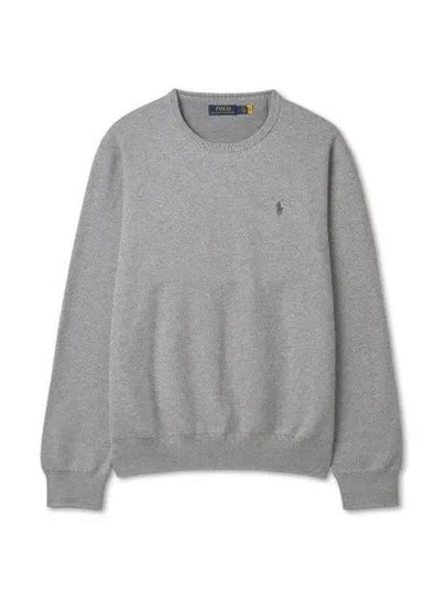 Cotton crewneck sweater gray - POLO RALPH LAUREN - BALAAN 2