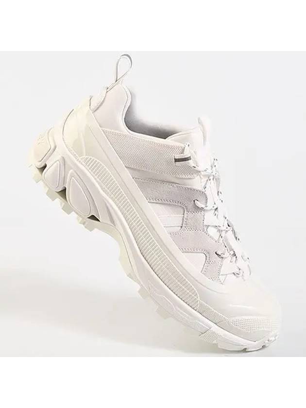 nylon suede Arthur low-top sneakers white - BURBERRY - BALAAN 3