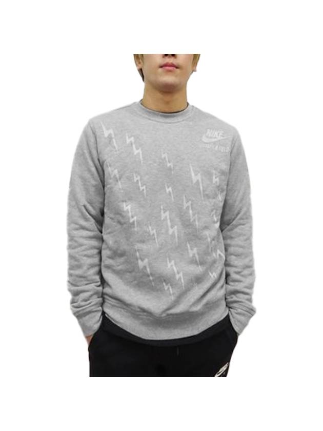 Men's Bolt Crew Sweatshirt Grey - NIKE - BALAAN 1