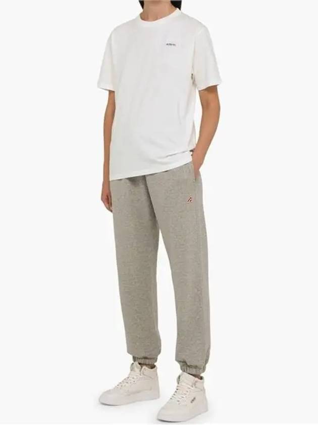 Autry Logo Cotton Track Pants Grey - AUTRY - BALAAN 5