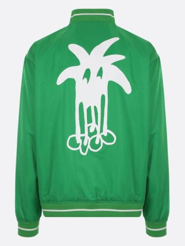 Derby Light Varsity Bomber Jacket Green - PALM ANGELS - BALAAN 3