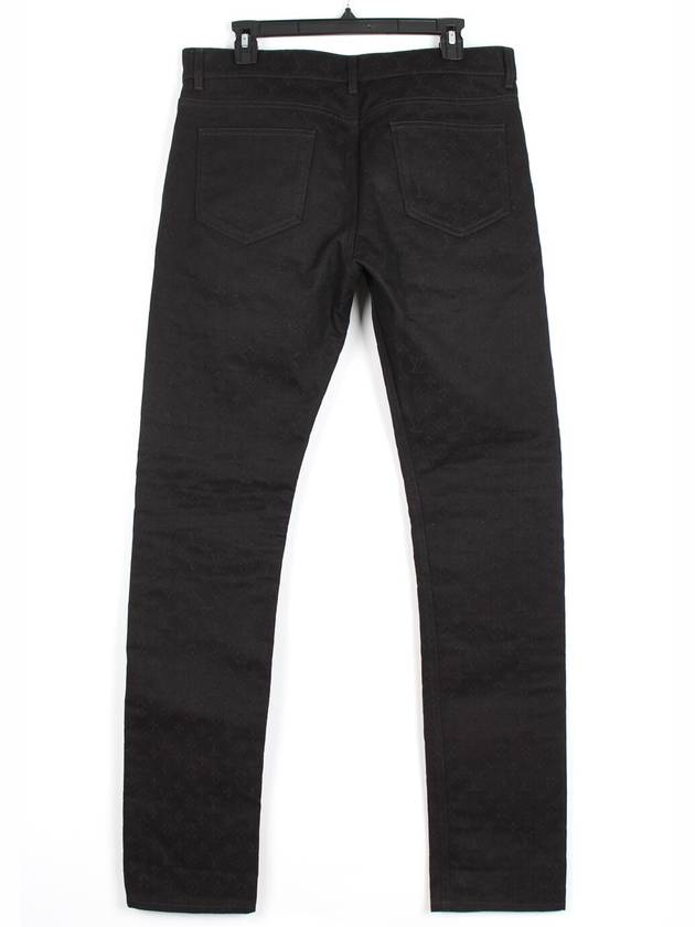 Monogram Black Denim Pants 34 - LOUIS VUITTON - BALAAN 2