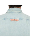 Denim Button Up Long Sleeve Shirt Blue - ACNE STUDIOS - BALAAN 7