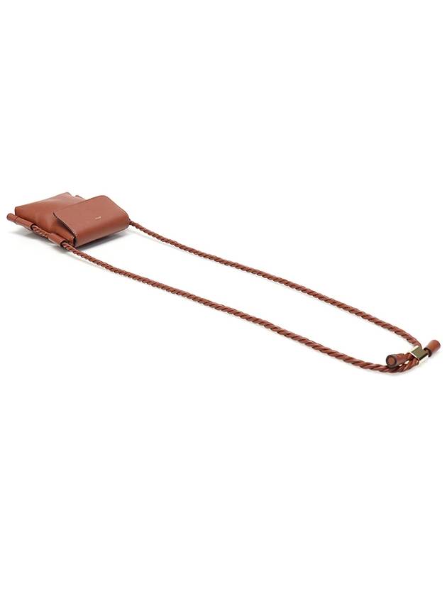 CHC22SP601G4727S Sepia Brown Calfskin Key Flap Phone Pouch Cross Bag - CHLOE - BALAAN 3