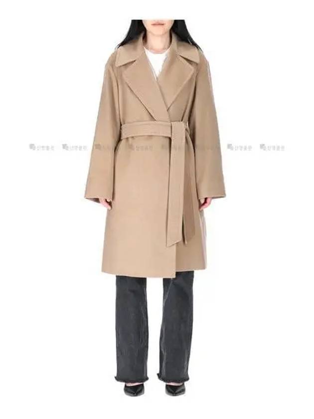 Tigre Wool Single Coat Beige - MAX MARA - BALAAN 2