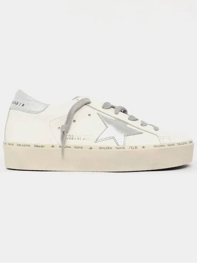 Hi Star White Metallic Silver Heel Tab Sneakers - GOLDEN GOOSE - BALAAN 4