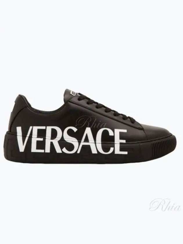 Greca Logo Low Top Sneakers Black - VERSACE - BALAAN 2