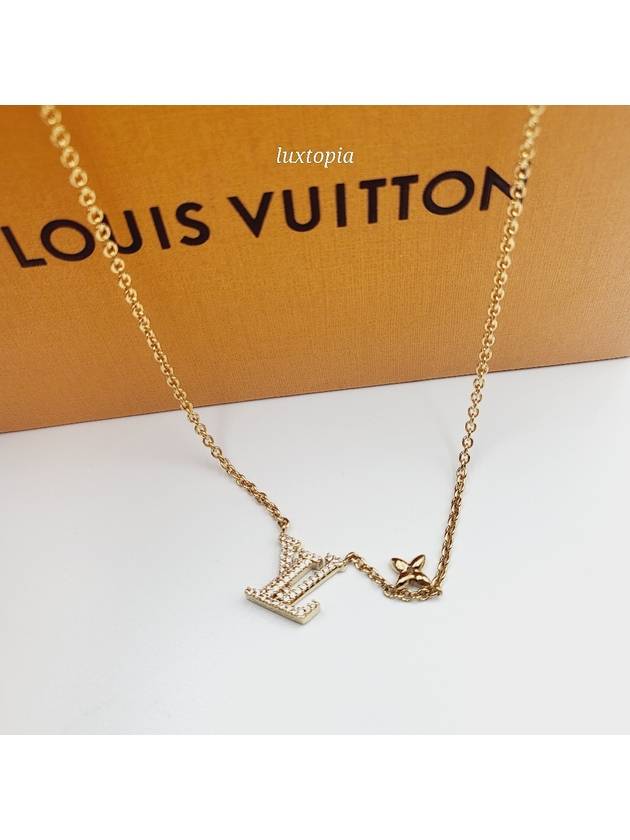 LV Iconic Crystal Necklace Gold - LOUIS VUITTON - BALAAN 3