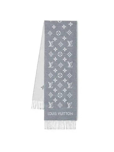 All About Monogram Wool Scarf Grey - LOUIS VUITTON - BALAAN 1