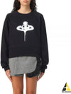 Spray ORB Logo Sweatshirt Black - VIVIENNE WESTWOOD - BALAAN 2