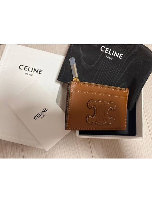 Coeur Triomphe Card Wallet Tan - CELINE - BALAAN 2