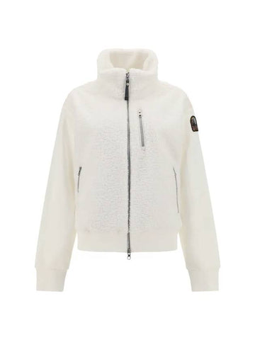 Yanagi Logo Patch Zip-Up Jacket White - PARAJUMPERS - BALAAN 1