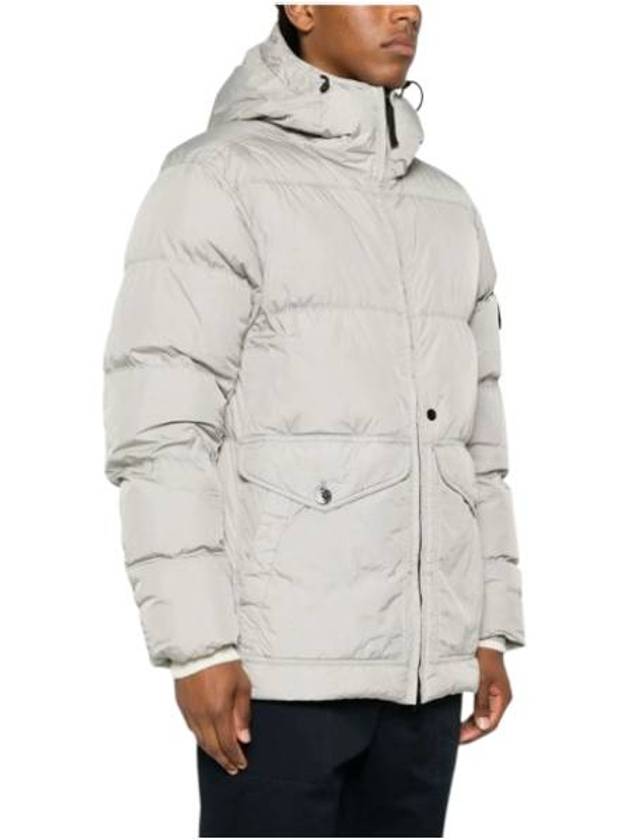 Crinkle Reps Re-Nylon Down Padding Grey - STONE ISLAND - BALAAN 4