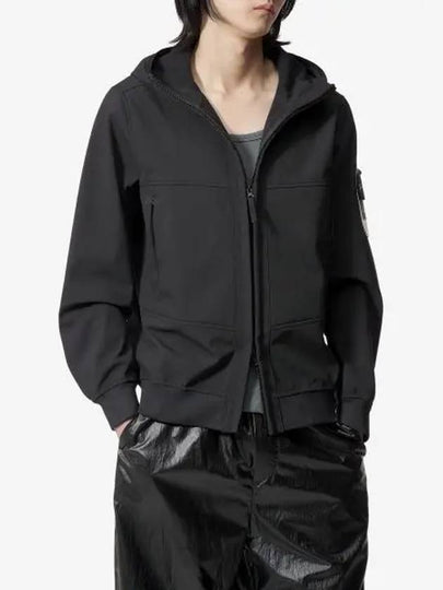 Technology Recycled Polyester Hooded Jacket Black - STONE ISLAND - BALAAN 2