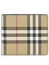 Check Pattern Half Halfwallet Beige - BURBERRY - BALAAN 2