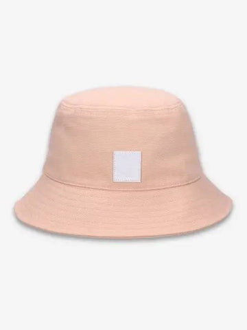 Small leather patch bucket hat salmon 231945100800039 - RAF SIMONS - BALAAN 1