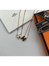 Mini Pop H Pendant Rose Gold & Blanc - HERMES - BALAAN 5