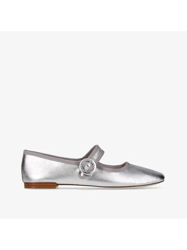 Georgia Square Toe Mary Jane Flat Silver - REPETTO - BALAAN 1