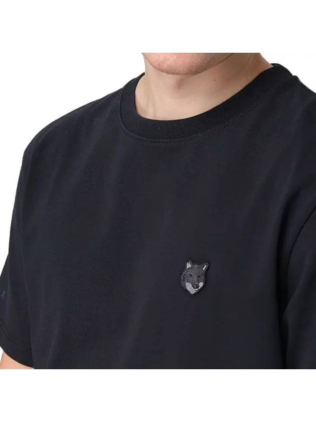 Bold Fox Head Patch Comfort Short Sleeve T-Shirt Black - MAISON KITSUNE - BALAAN 4