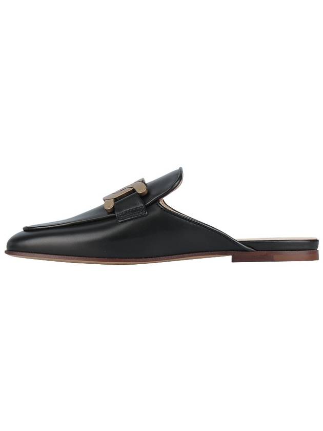 Metal Chain Leather Mule Black - TOD'S - BALAAN 4