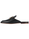 Metal Chain Leather Mule Black - TOD'S - BALAAN 4