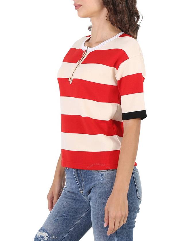 Marni Ladies Striped Crewneck Shirt, Brand Size 42 (US Size 8) - MARNI - BALAAN 3