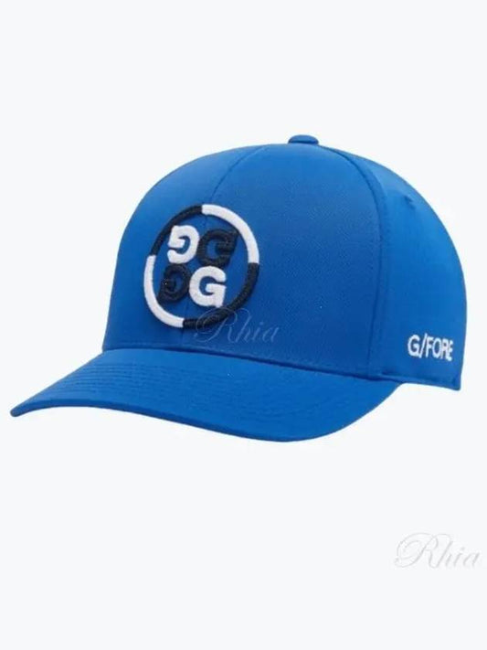 Men's Color Block Circle Stretch Twill Ball Cap Blue - G/FORE - BALAAN 2