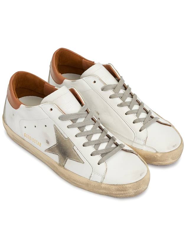 Superstar Brown Tab Sneakers White - GOLDEN GOOSE - BALAAN 4