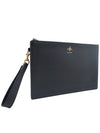 Women s Gucci 523684 Black Leather Gold Bee Animal Clutch gt Pouch Gangbuk used luxury goods - GUCCI - BALAAN 4