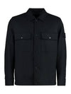 120F4 Ghost Overshirt Jacket Navy - STONE ISLAND - BALAAN 2