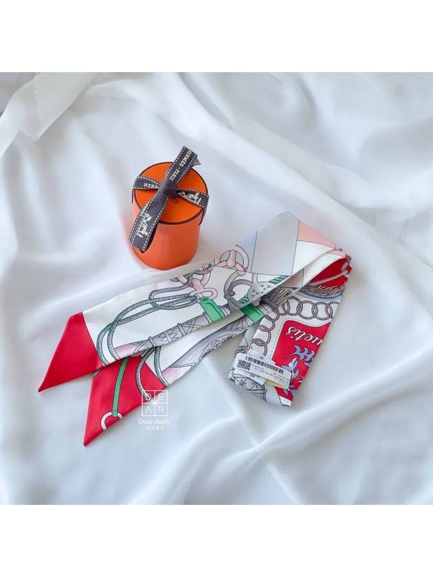 Cliquetis Twilly Silk Scarf Grenadine - HERMES - BALAAN 4